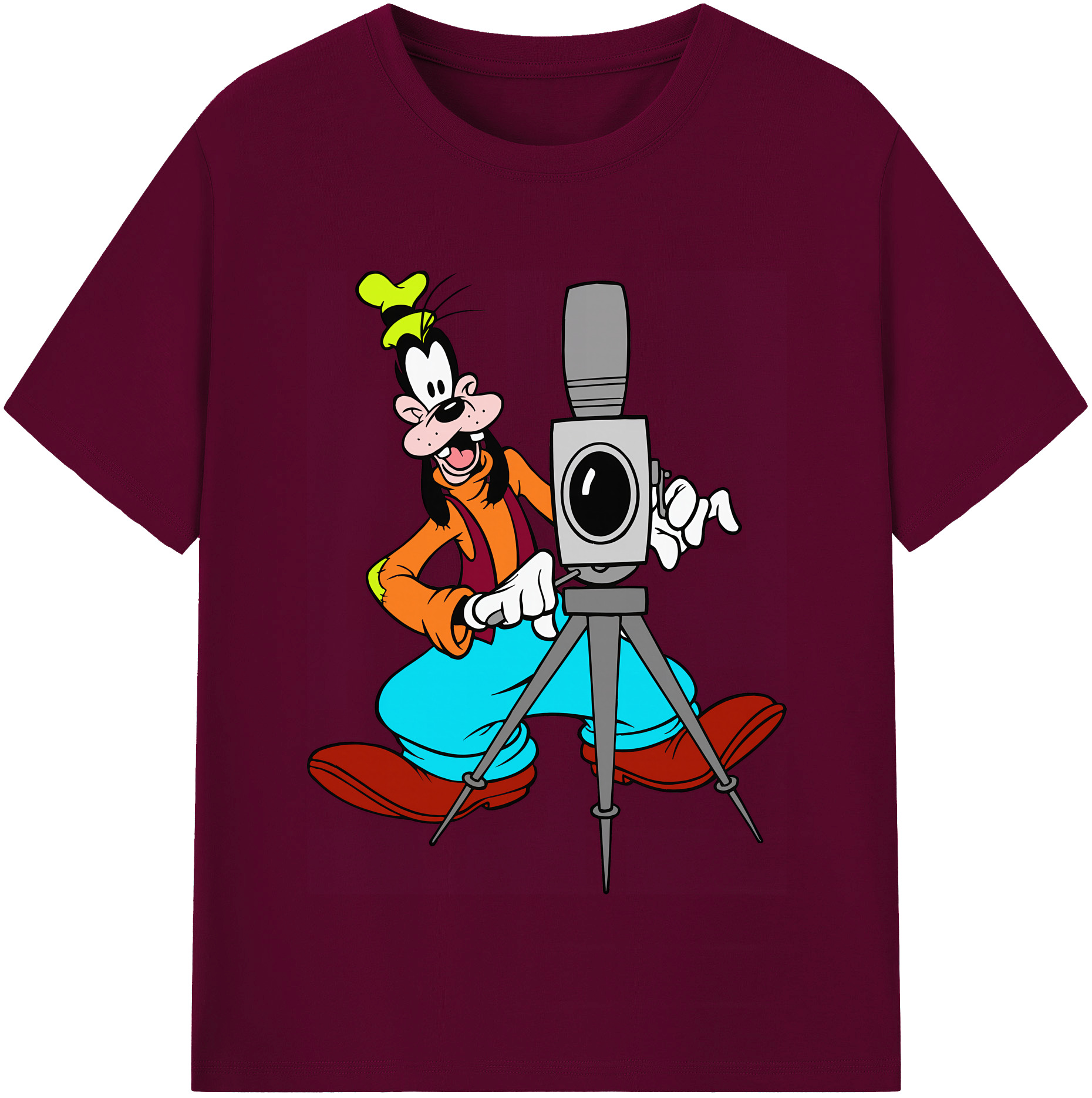 （画像用） ミッキーマウス Mickey Mouse レディースカジュアルプリントTシャツ（綿100％）